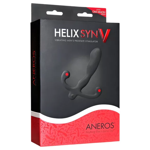 Aneros Helix Syn V - akkus prosztata vibrátor (fekete) - 12,7 cm