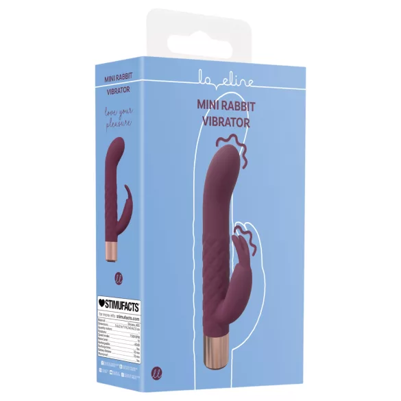 Loveline - mini nyuszis, csiklókaros vibrátor (piros)
