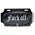 Ouch! Fuck Off - feliratos szatén BDSM szemmaszk (fekete)
