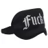 Ouch! Fuck Off - feliratos szatén BDSM szemmaszk (fekete)