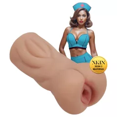   XKIN Naughty Nurse Trixie - élethű műpunci maszturbátor (natúr)