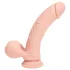 RealRock - dupla sűrűségű élethű vibrátor (testszínű) - 15 cm
