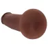 RealRock - dupla sűrűségű élethű dildó (barna, 15,5 cm)