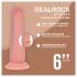 RealRock - dupla sűrűségű élethű dildó (testszínű, 15,5 cm)