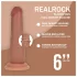 RealRock - dupla sűrűségű élethű dildó (napbarnított, 15,5 cm)