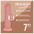 RealRock - dupla sűrűségű élethű dildó (testszínű, 18,5 cm)