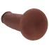 RealRock - dupla sűrűségű élethű dildó (barna, 20,5 cm)