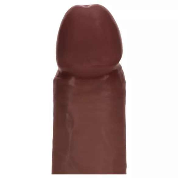 RealRock - dupla sűrűségű élethű dildó (barna, 20,5 cm)