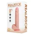 RealRock - tapadókorongos lökő vibrátor (natúr, 20,5 cm)