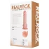 RealRock - tapadókorongos lökő vibrátor (natúr, 20,5 cm)