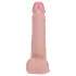 RealRock - tapadókorongos lökő vibrátor (natúr, 20,5 cm)