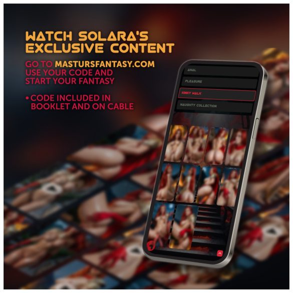 Masturs Solara - melegítő fel-le mozgó AR maszturbátor (piros)