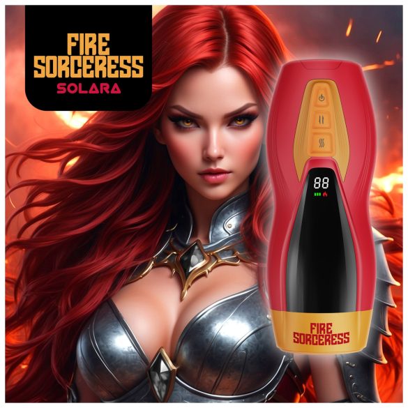 Masturs Solara - melegítő fel-le mozgó AR maszturbátor (piros)