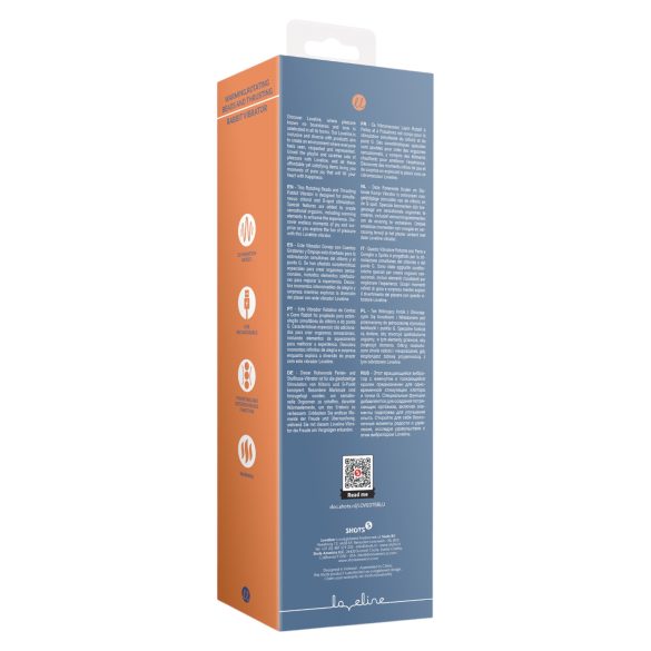 Loveline - melegítő lökő vibrátor (kék)