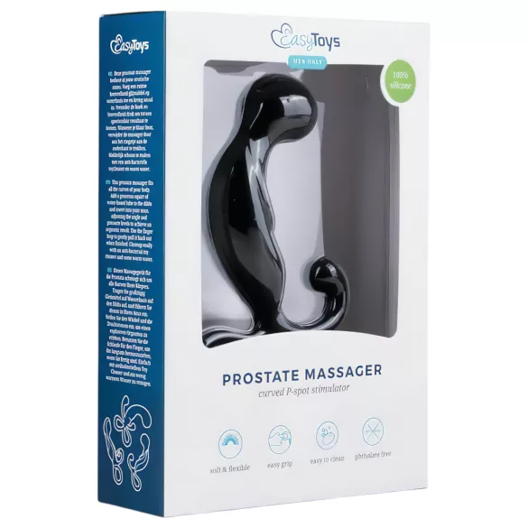 EasyToys Prostate Massager - prosztata masszírozó anál dildó (fekete)
