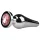 EasyToys Metal No.11 - pink köves kúp anál plug (ezüst, 3,5 cm)