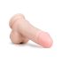 Easytoys - tapadókorongos, herés dildó (17,5cm) - natúr