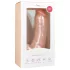 EasyToys - tapadókorongos, herés dildó (20 cm, testszínű)