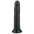 Easytoys - tapadókorongos élethű dildó (20,5cm) - fekete