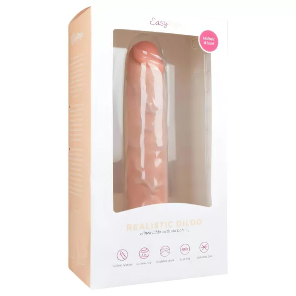 Easytoys - tapadókorongos extra nagy dildó (28,5 cm, natúr)