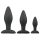 Easytoys Rocket - anál plug szett - fekete (3 részes)