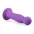 Easytoys - hullámos, tapadókorongos dildó (lila)