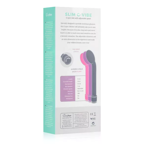EasyToys Slim - G-pont vibrátor (lila)