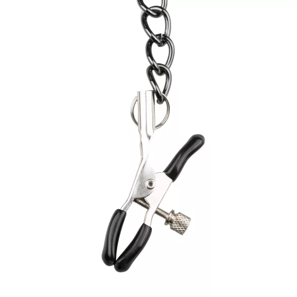 EasyToys - bimbócsipesz, nyakörv és póráz bondage szett (4 részes)