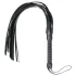 EasyToys Flogger - puha műbőr BDSM korbács (fekete)