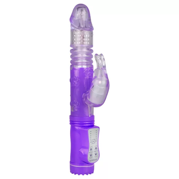Easytoys Bunny - lökő-forgó vibrátor (lila)