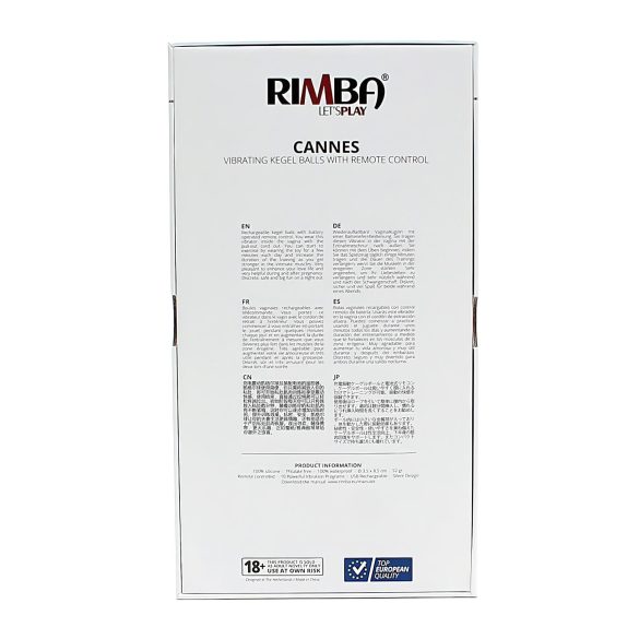 Rimba Cannes - akkus, rádiós vibrációs tojás (lila)