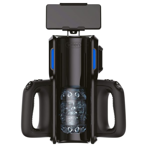 LETEN SM 500 - fel-le mozgó maszturbátor telefon tartóval (fekete)