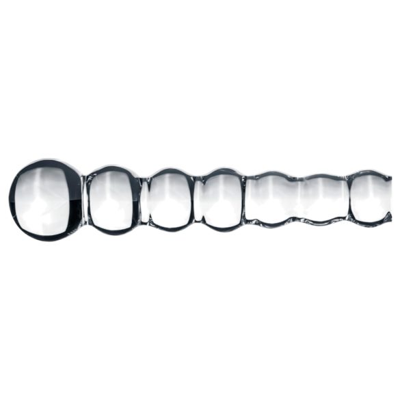 Gildo Glass No. 20 - gyöngyös üveg dildó (átlátszó)