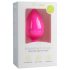 Easytoys Diamond - fehér köves anál plug (nagy) - pink