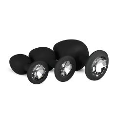 Easytoys Diamond - anál plug szett (fekete) Easytoys Diamond - anál plug szett (fekete)