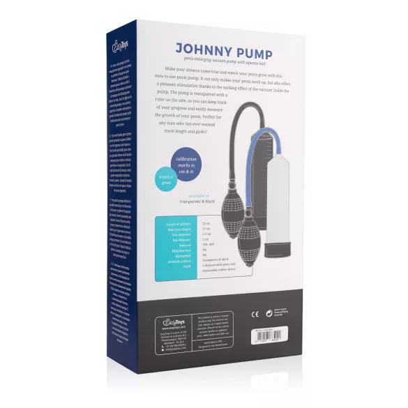 EasyToys - kézi vákuumos péniszpumpa (fekete)