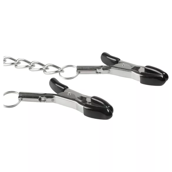 EasyToys - láncos mellbimbó csipesz, BDSM kiegészítő (2 db)