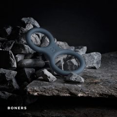 Boners Classic - pénisz- és heregyűrű egyben (szürke)