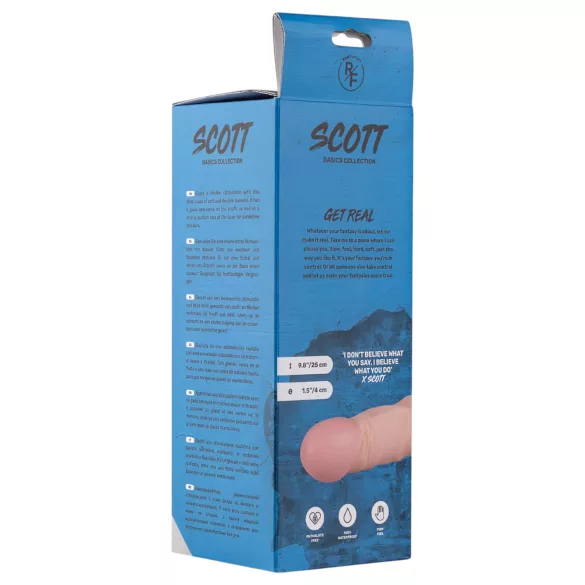 Real Fantasy Scott - élethű dildó - 25 cm (testszínű)