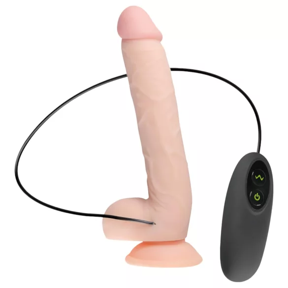 Real Fantasy Elvin - akkus, élethű vibrátor - 28 cm (testszínű)