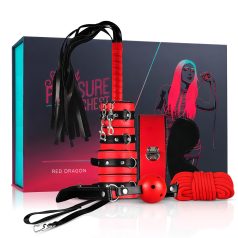 Secret Pleasure Chest - haladó BDSM készlet - 10 részes (piros)   Secret Pleasure Chest - haladó BDSM készlet - 10 részes (piros)