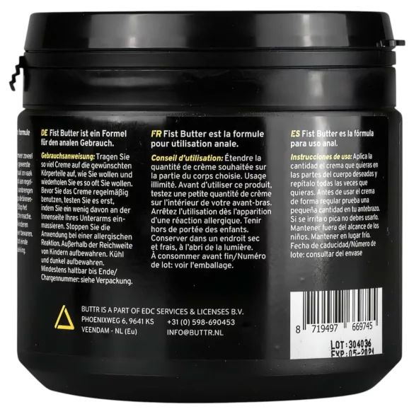 BUTTR Fisting Butter - anális öklöző síkosító vaj (500 ml)