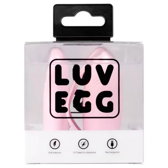 LUV EGG - hordható akkus, rádiós vibrotojás (pink)