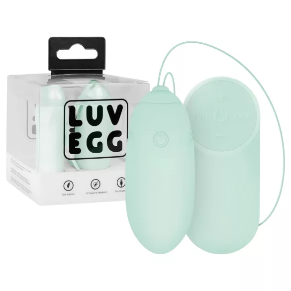 LUV EGG - hordható akkus, rádiós vibrotojás (zöld)