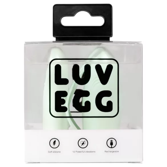 LUV EGG - hordható akkus, rádiós vibrotojás (zöld)