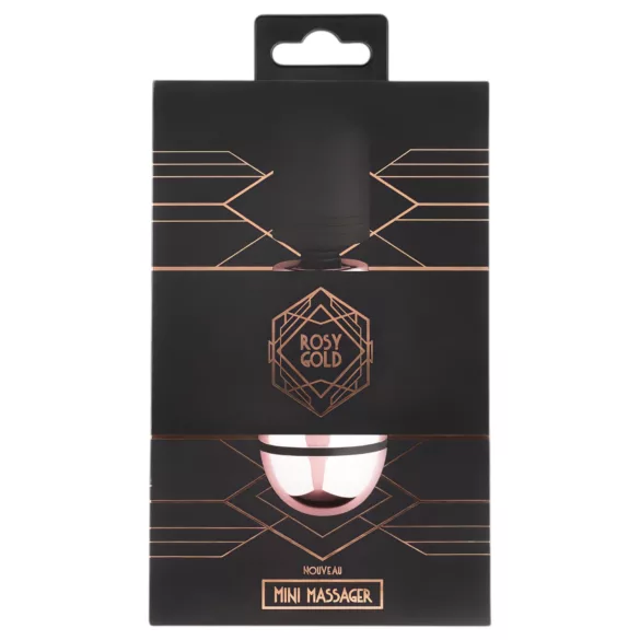 Rosy Gold Mini Wand - akkus, masszírozó vibrátor (rosegold)