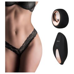 Pantyrebel - akkus, rádiós vibrációs csipke tanga - fekete (S-L)   Pantyrebel - akkus, rádiós vibrációs csipke tanga - fekete (S-L)