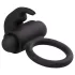 EasyToys Bunny - vibrációs péniszgyűrű (fekete)