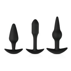   Easytoys Pleasure kit - változatos anál plug szett (fekete)