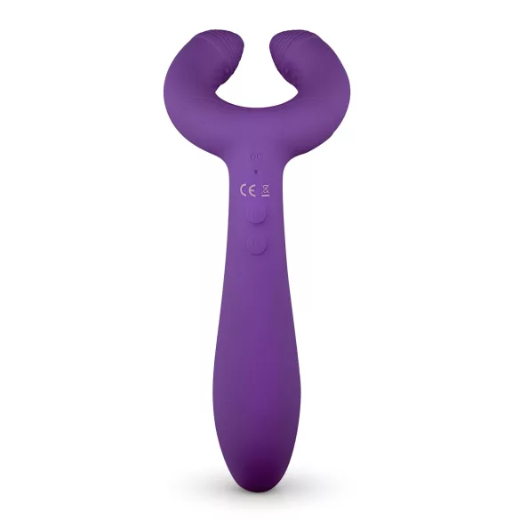 EasyToys Couple - akkus, vízálló párvibrátor (lila)